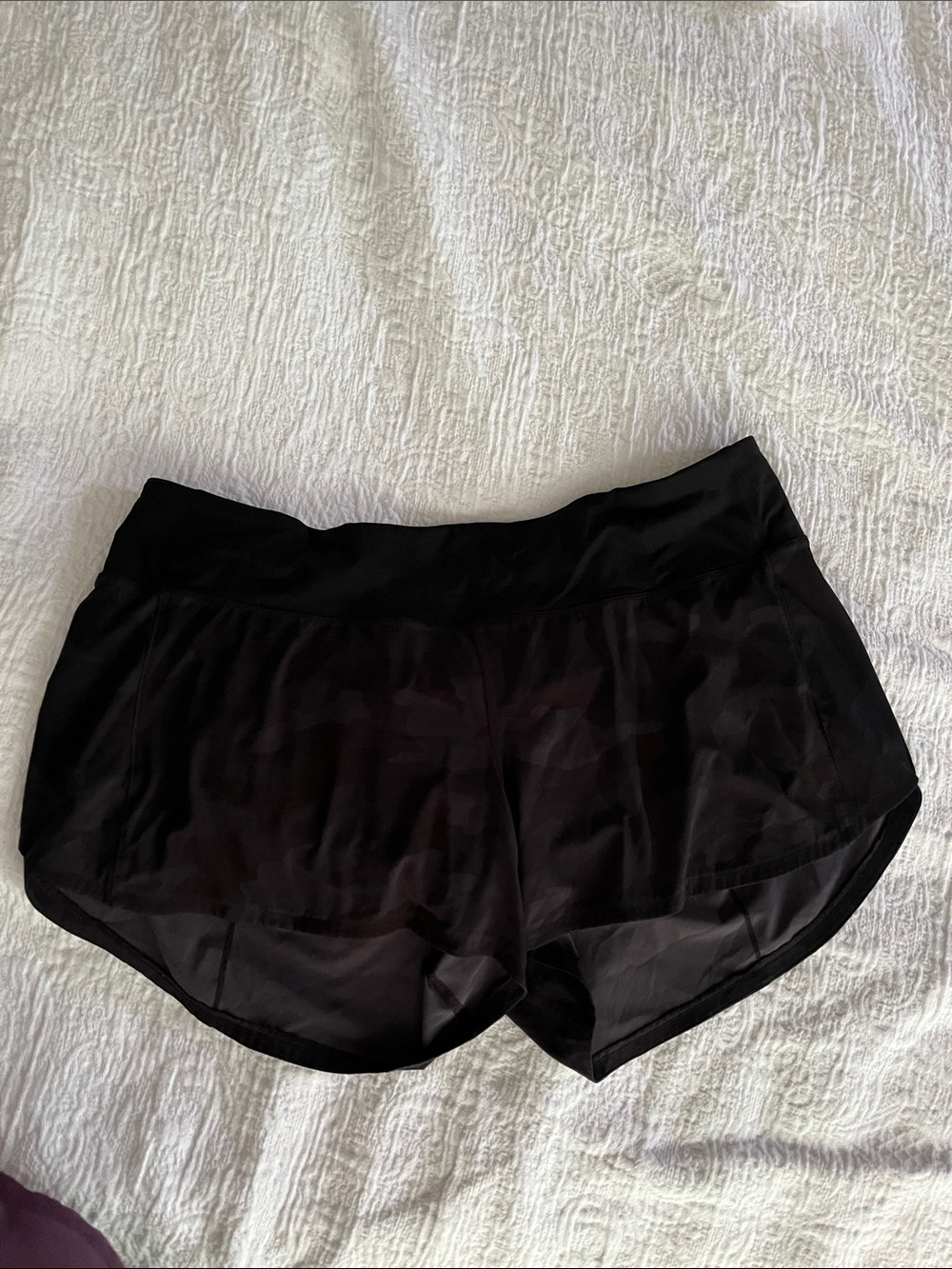 lululemon athletica Black camo High-Waist shorts